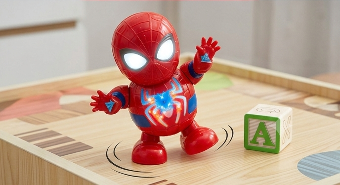 Dancing Spider-Man Toy with Lights & Music | Battery Operated Toy for Kids