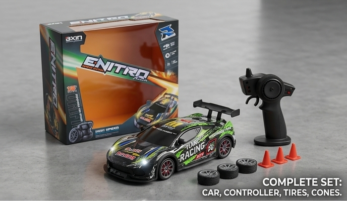 RC Drift Car | High Speed 4WD Remote Control Car for Kids & Adults with Drift Tyres