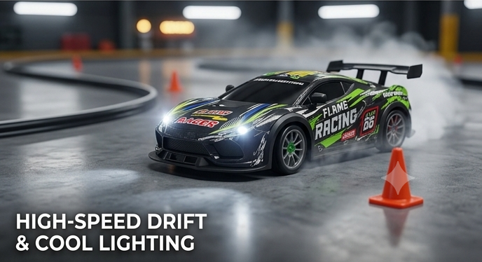RC Drift Car | High Speed 4WD Remote Control Car for Kids & Adults with Drift Tyres