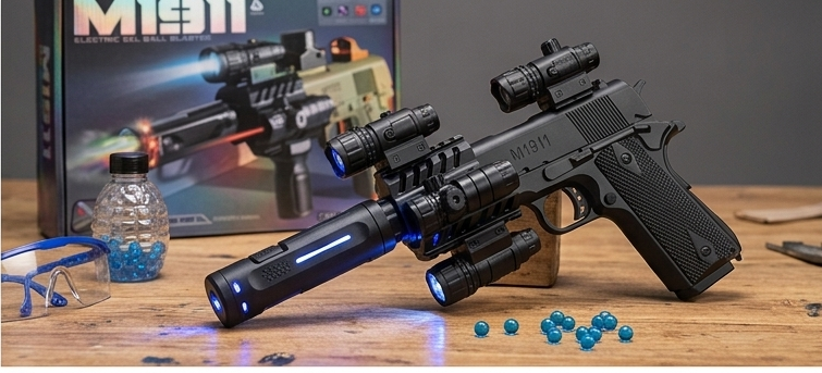 M1911 Electric Gel Ball Blaster Toy Gun | Manual & Auto Modes