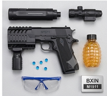 M1911 Electric Gel Ball Blaster Toy Gun | Manual & Auto Modes