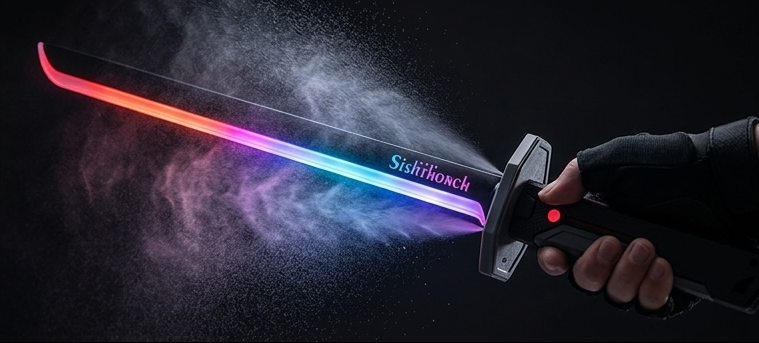 Sparkblade LED Sword with Smoke & Spark Effects – 7-Color Light Katana with Sound FX | Anime Cosplay Prop